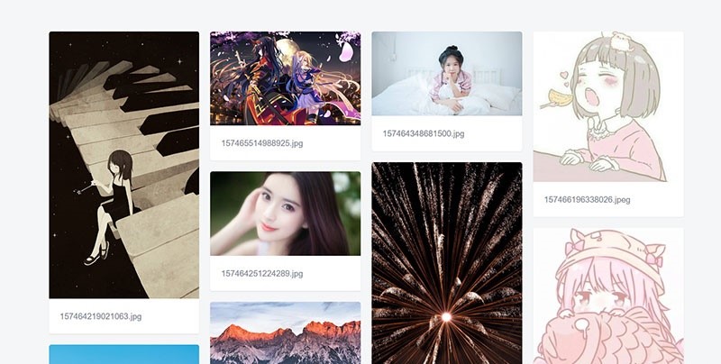 PHP京东图床外链上传+瀑布流图片展示源码